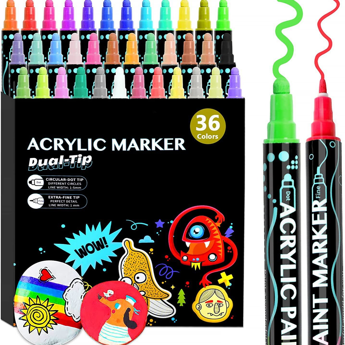 Copic Marker Classic - 12/24/36/26/48/60 สี Dual Tip สีอะคริลิคปากกามาร์กเกอร์สําหรับผ้าใบไม้หิน Rock