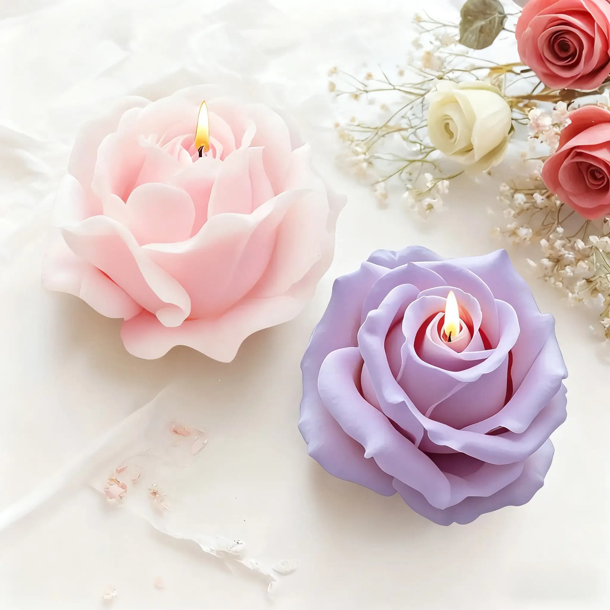 แม่พิมพ์เทียนซิลิโคนรูปดอกกุหล - Candle Making Easy บทวิจารณ์และราคา