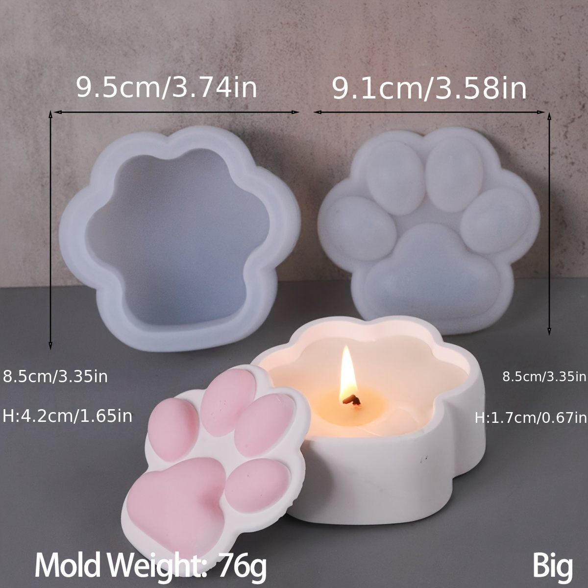 แม่พิมพ์ซิลิโคนกล่องเก็บของรูป - Candle Making Jars With Lids บทวิจารณ์และราคา