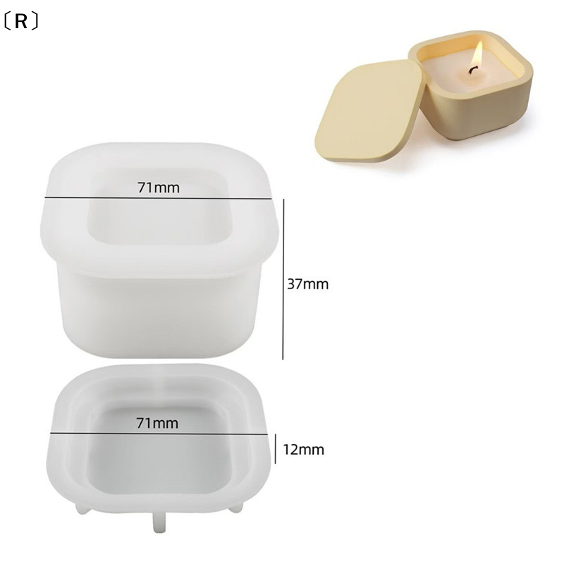 แม่พิมพ์ซิลิโคนทำเทียนพร้อมฝาป - Candle Making Jars With Lids บทวิจารณ์และราคา