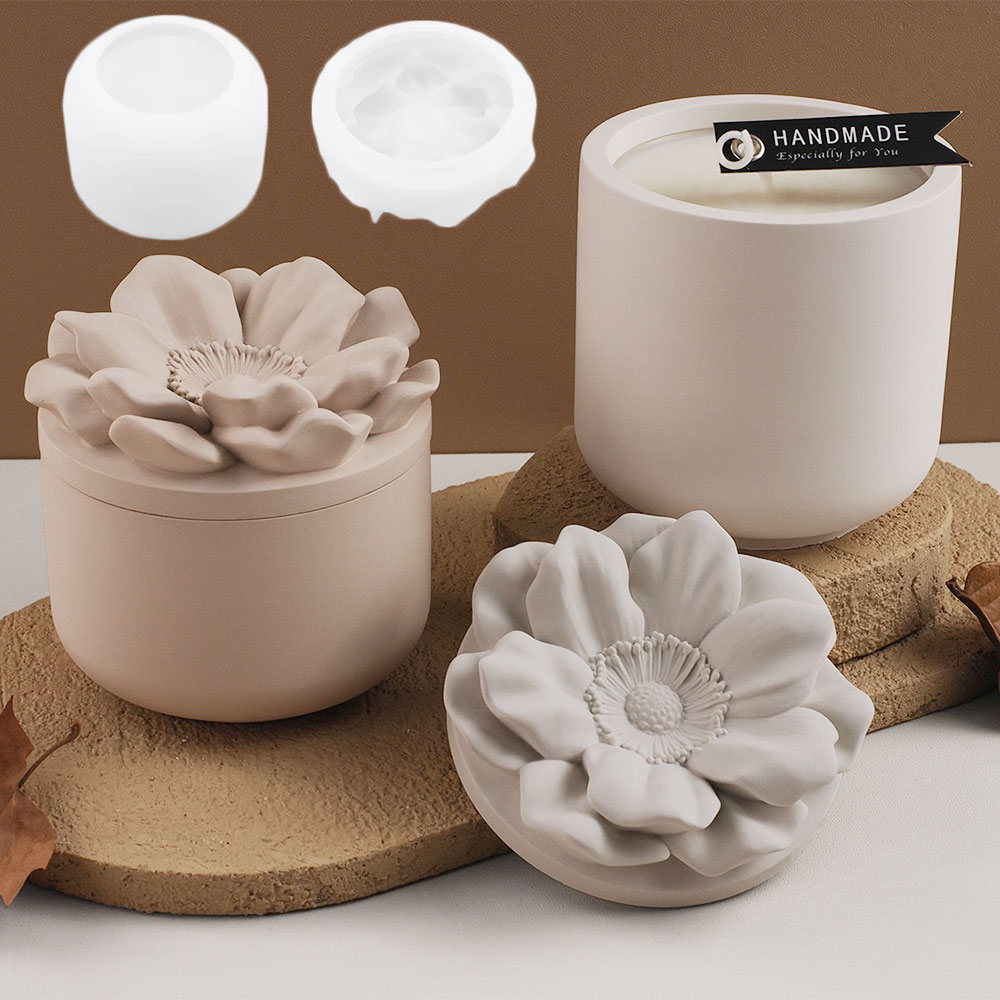 Sunflower กล่องเก็บแม่พิมพ์ซิล - Candle Making Jars With Lids บทวิจารณ์และราคา