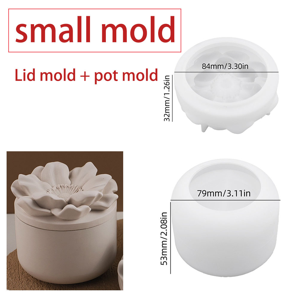 Sunflower กล่องเก็บแม่พิมพ์ซิล - Candle Making Jars With Lids บทวิจารณ์และราคา