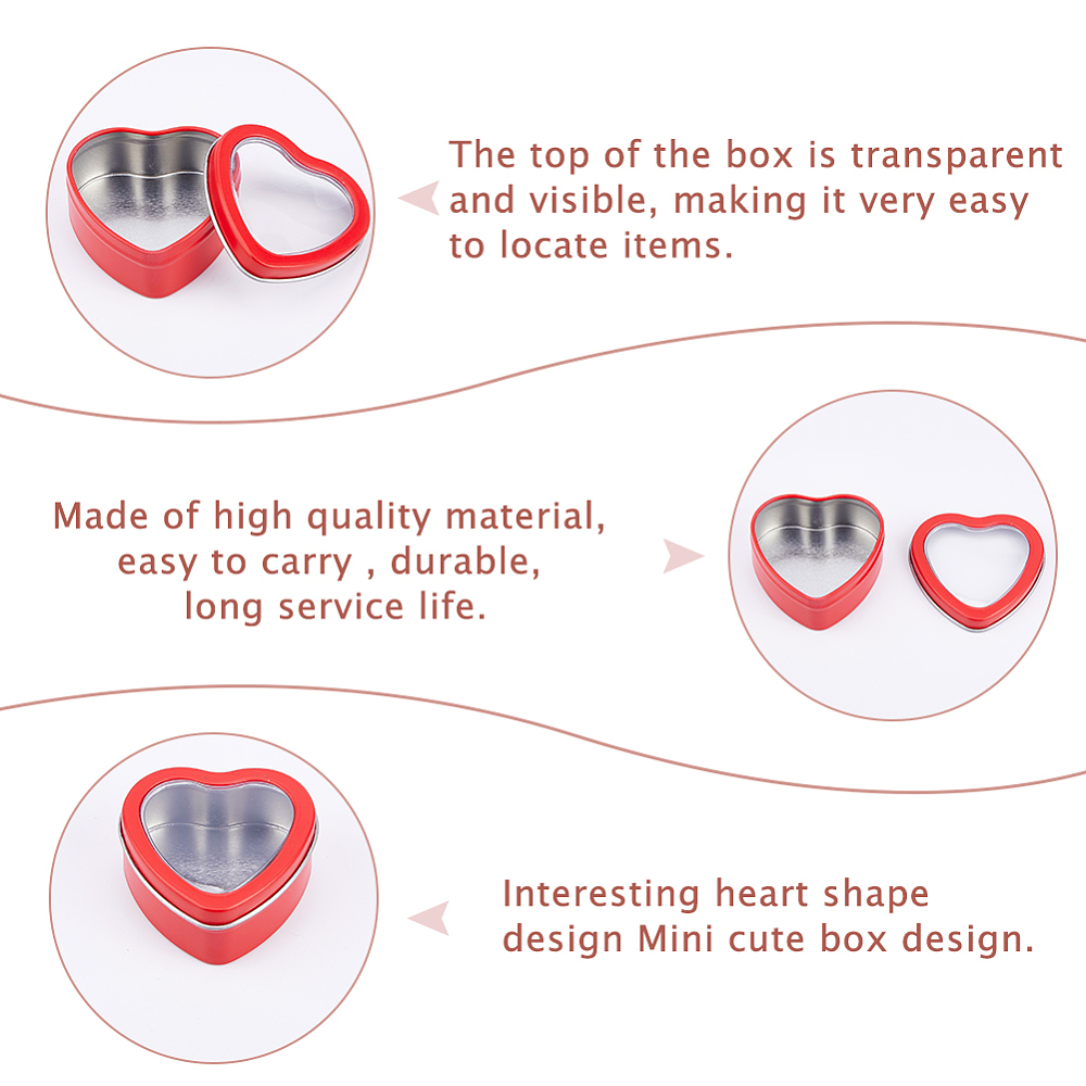 กระป๋องโลหะรูปหัวใจขนาด 2 ออนซ - Candle Making Jars With Lids บทวิจารณ์และราคา