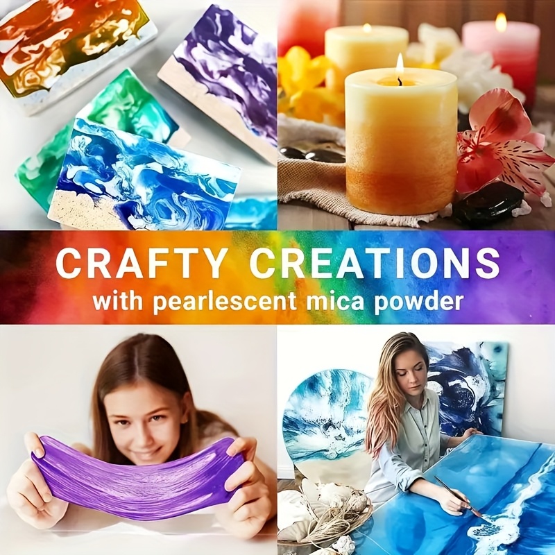 24 สี/8 สี 5 กรัม 0. ผงไมก้าปร - Candle Making Factory บทวิจารณ์และราคา