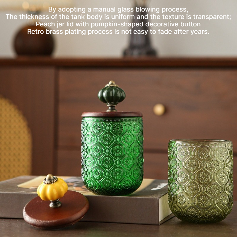 กล่องเก็บสำลีแบบแก้วสไตล์เรโทร - Candle Making Jars With Lids บทวิจารณ์และราคา