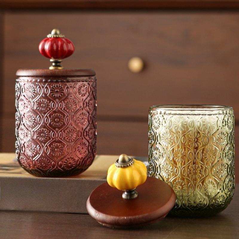 กล่องเก็บสำลีแบบแก้วสไตล์เรโทร - Candle Making Jars With Lids บทวิจารณ์และราคา