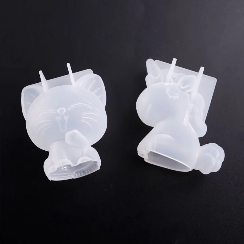 3D เรขาคณิตซิลิโคนยูนิคอร์นแมว - Candle Making Factory บทวิจารณ์และราคา