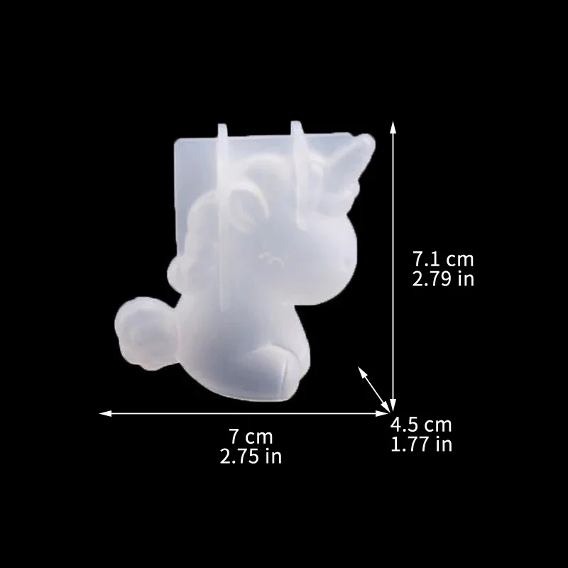 3D เรขาคณิตซิลิโคนยูนิคอร์นแมว - Candle Making Factory บทวิจารณ์และราคา
