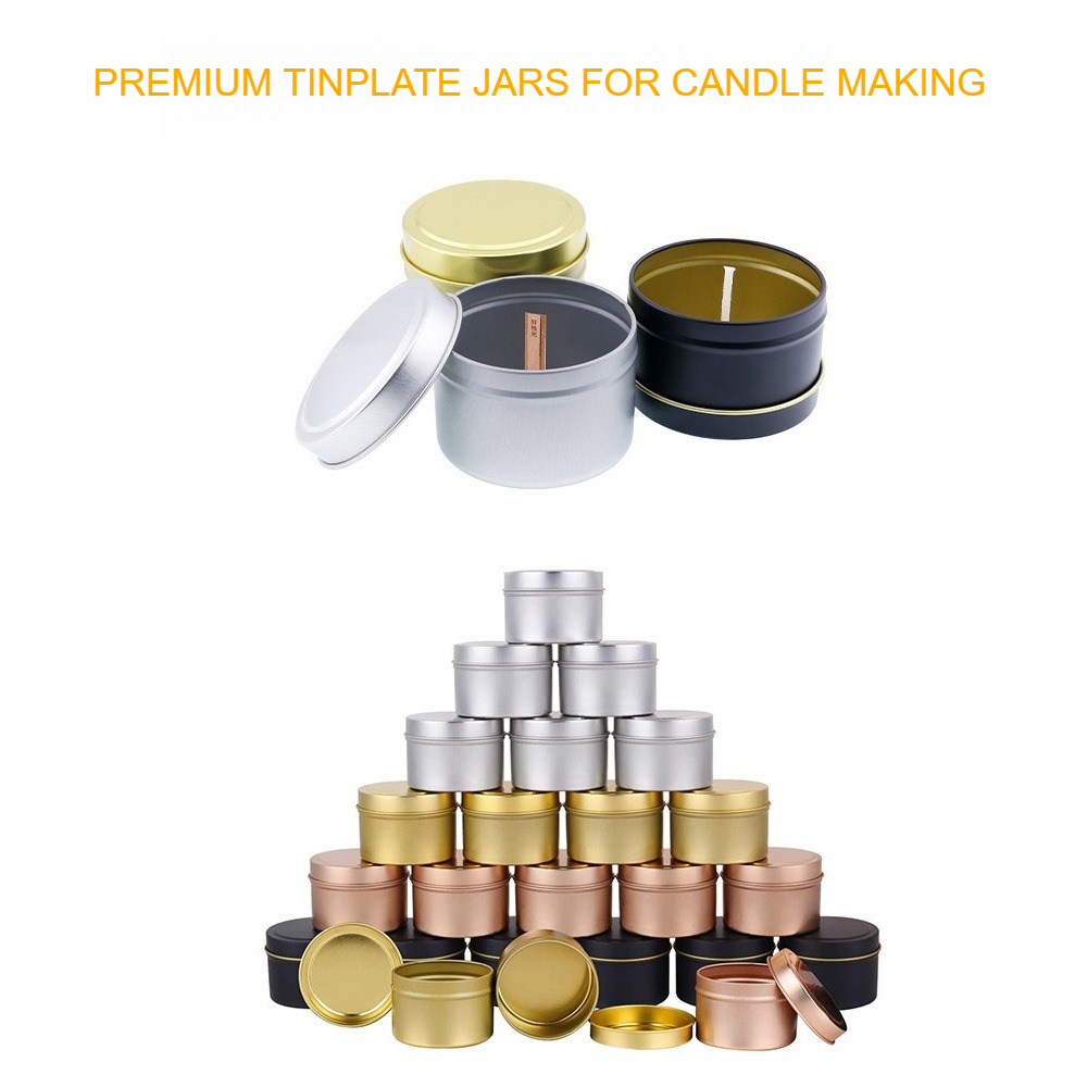 กระป๋องอะลูมิเนียมทรงกลมพร้อมฝ - Candle Making Jars With Lids บทวิจารณ์และราคา