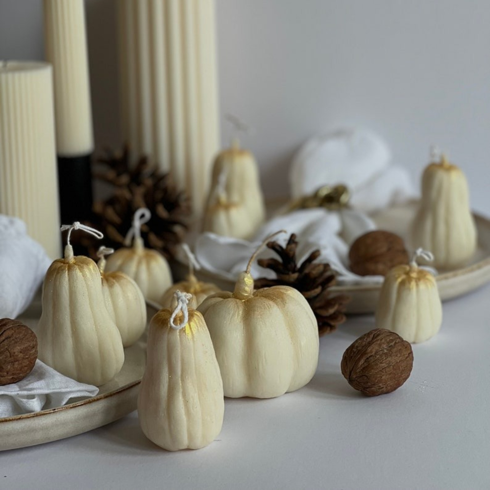 3D ฟักทองแม่พิมพ์ซิลิโคนสําหรั - Candle Making Easy บทวิจารณ์และราคา