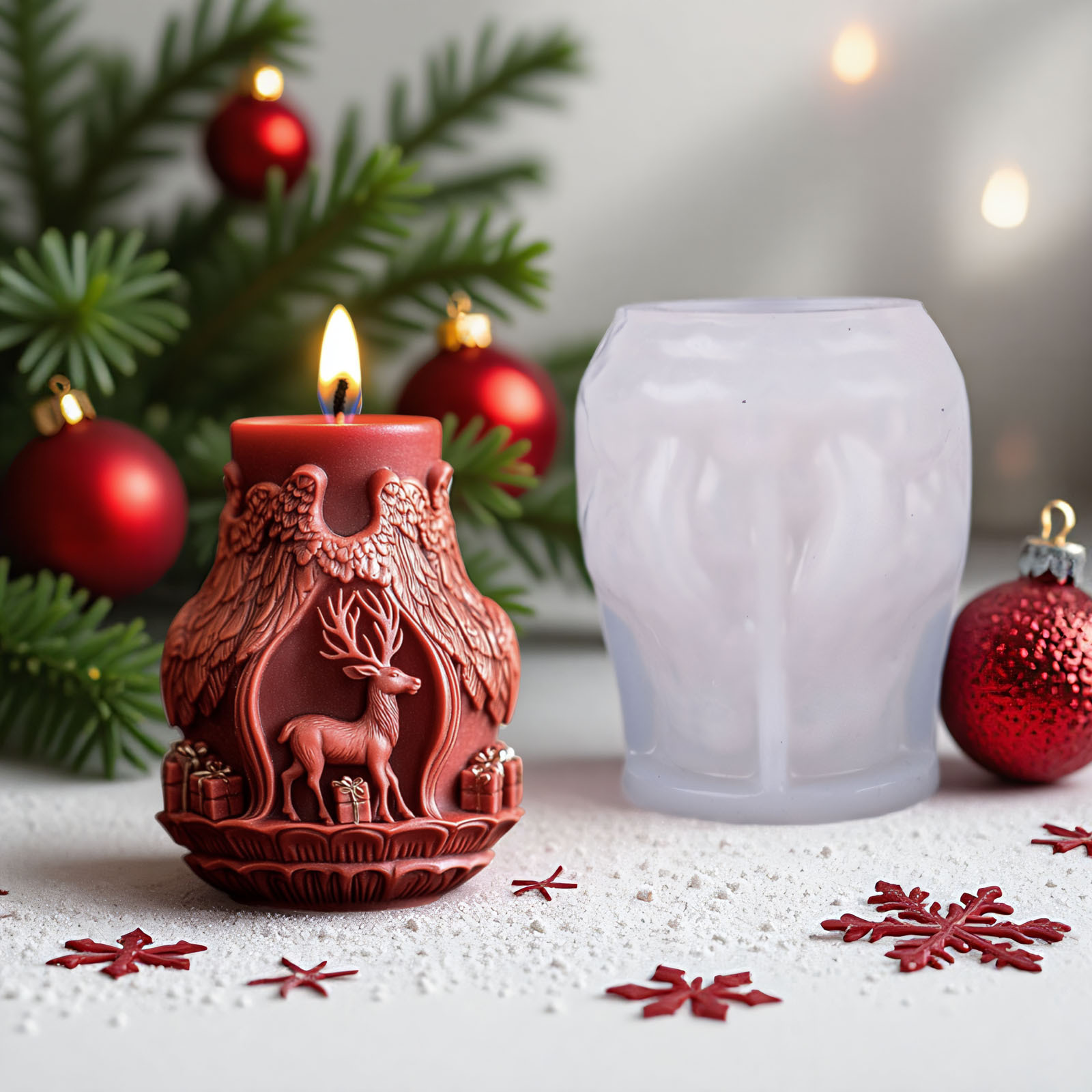 แม่พิมพ์ทำเทียนรูปซานตาคลอสและ - Candle Making Diy บทวิจารณ์และราคา