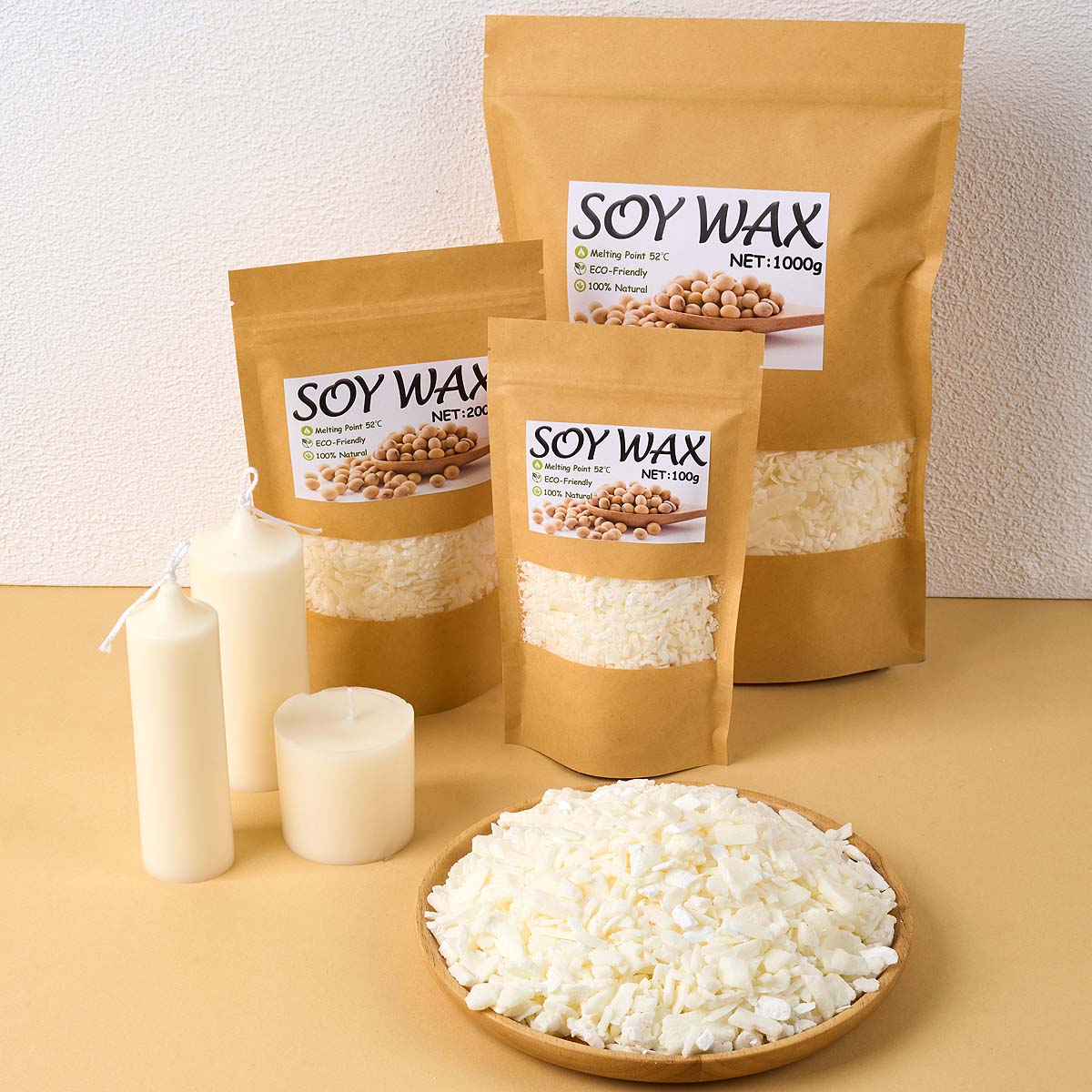 1 ปอนด์ขี้ผึ้งถั่วเหลืองสีขาวบ - Candle Making Factory บทวิจารณ์และราคา