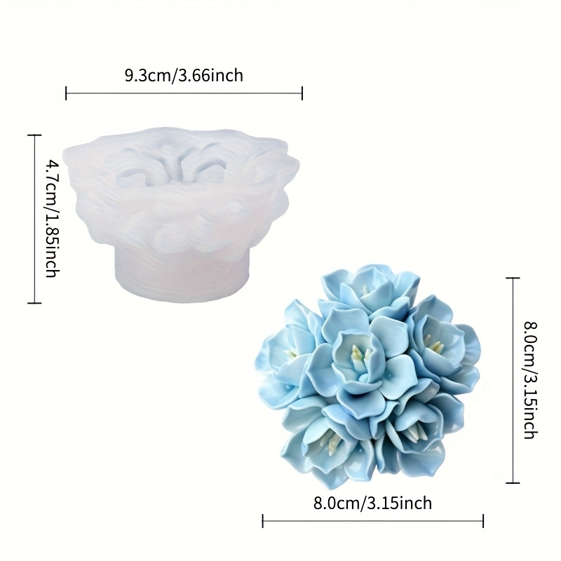 แม่พิมพ์ซิลิโคนเทียนดอกไฮเดรนเ - Candle Making Factory บทวิจารณ์และราคา