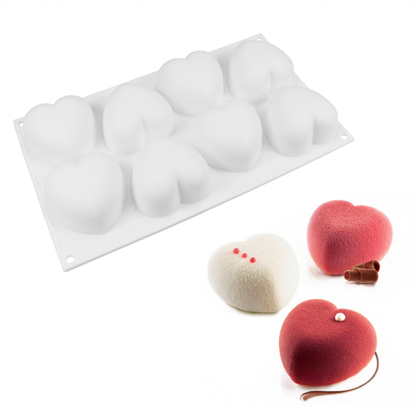 Love Heart ซิลิโคนสบู่แม่พิมพ์ - Candle Making Factory บทวิจารณ์และราคา