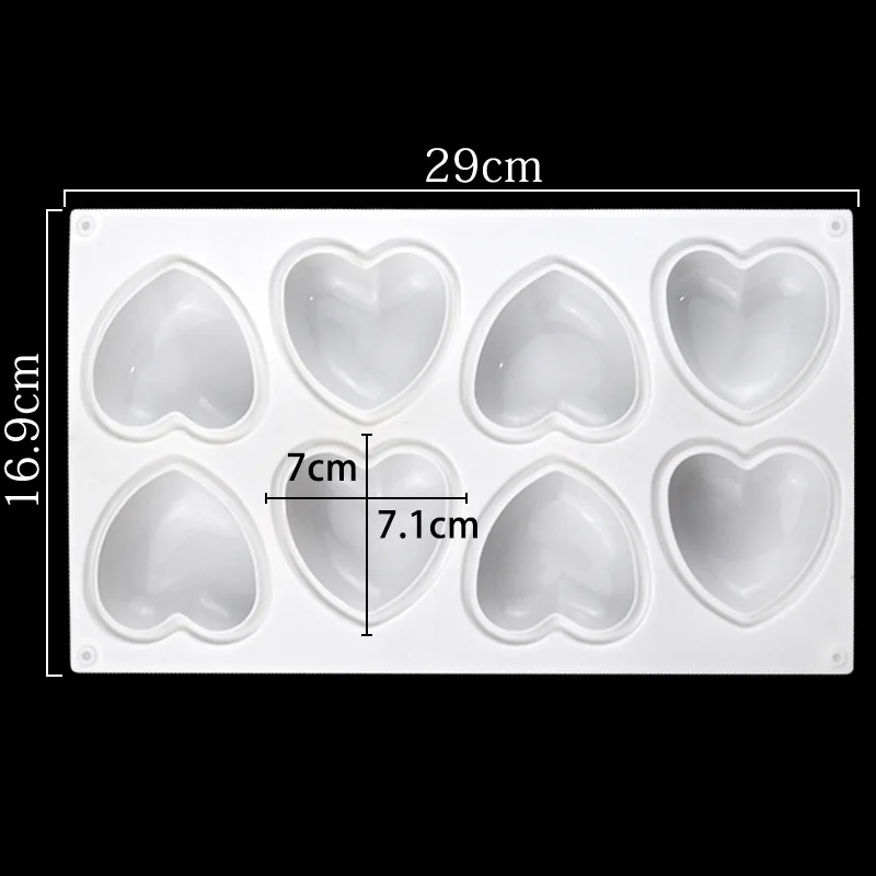 Love Heart ซิลิโคนสบู่แม่พิมพ์ - Candle Making Factory บทวิจารณ์และราคา