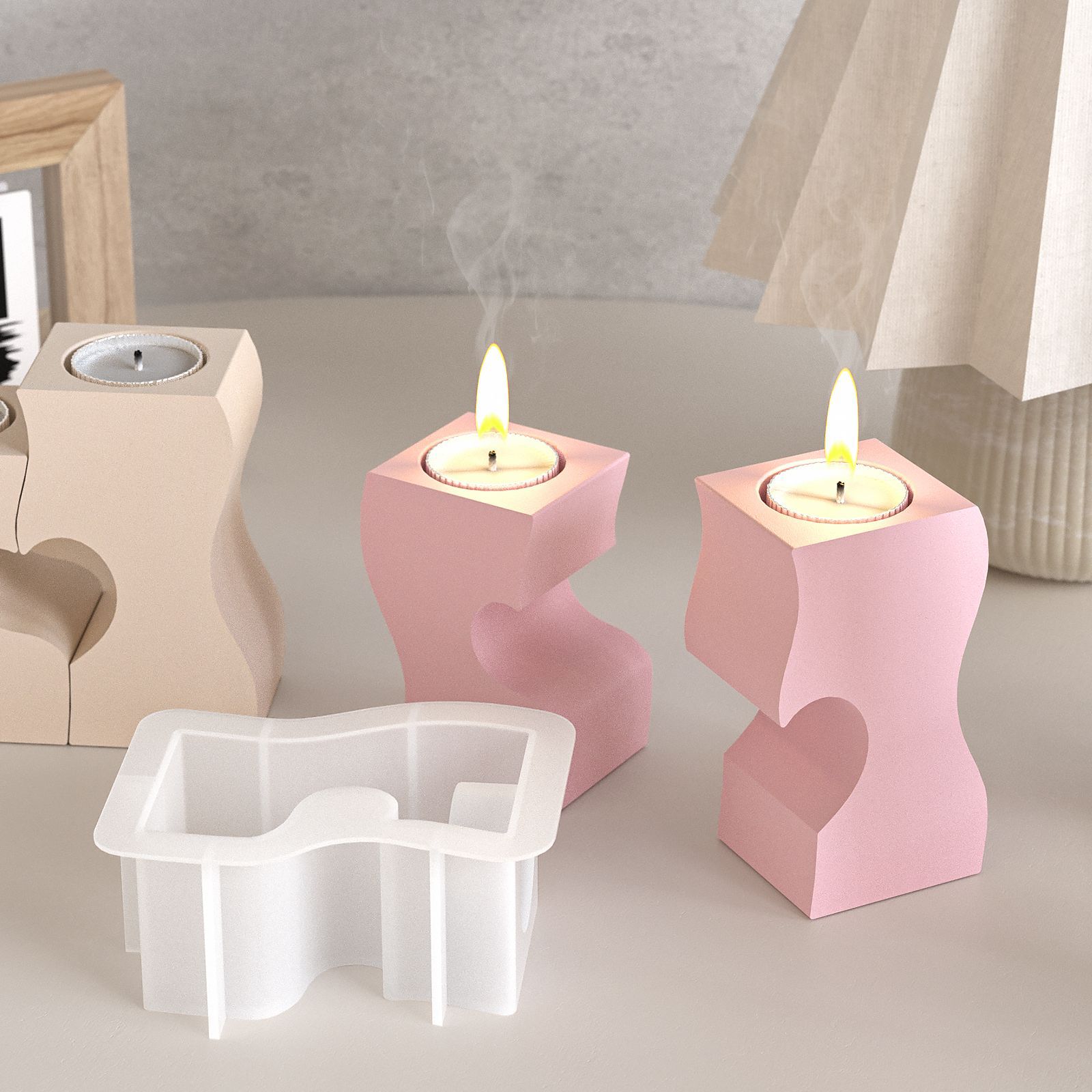 S หัวใจแท่งเทียนแม่พิมพ์ซิลิโค - Candle Making Factory บทวิจารณ์และราคา