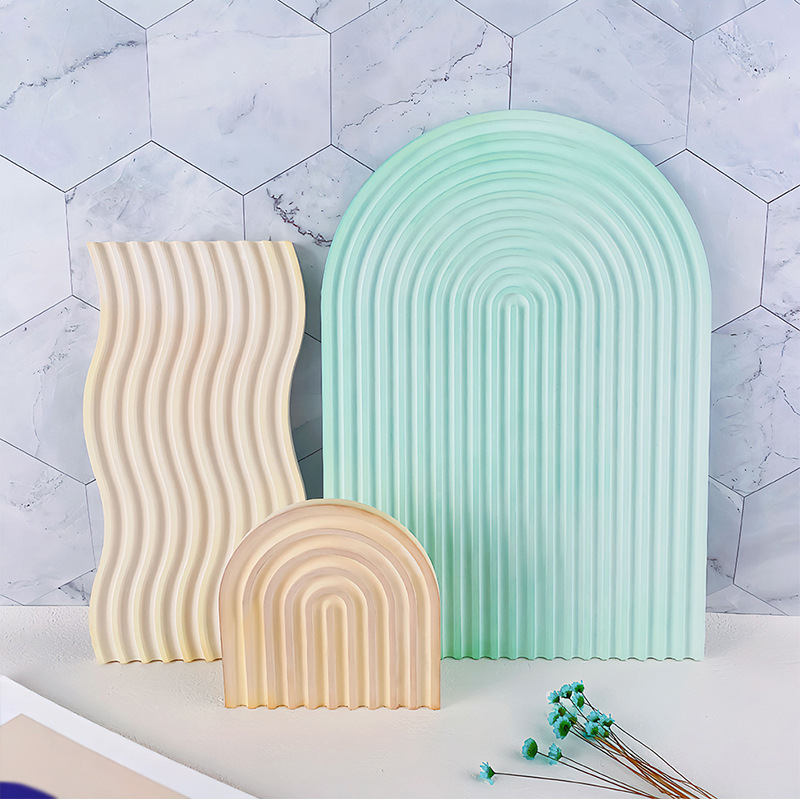 DIY ลาย Wave ถาดแม่พิมพ์สําหรั - Candle Making Diy บทวิจารณ์และราคา
