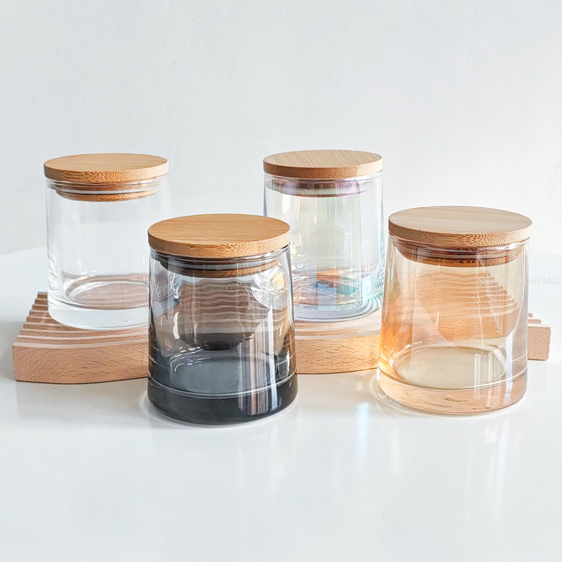 เชิงเทียนสีแก้วแบบทำเองถ้วยเที - Candle Making Jars With Lids บทวิจารณ์และราคา