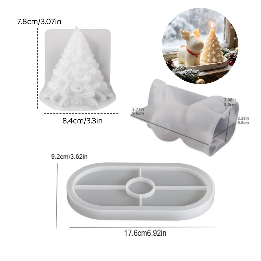 ชุดแม่พิมพ์ซิลิโคนดินเหนียว 3  - Candle Making Factory บทวิจารณ์และราคา