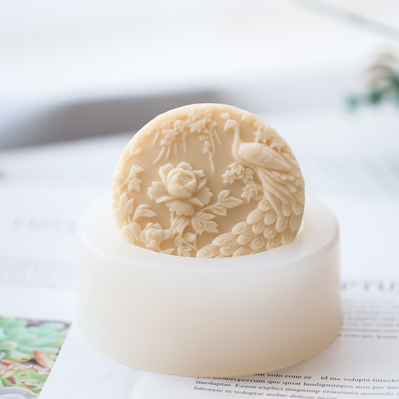 นกยูงดอกไม้รูปแบบซิลิโคนสบู่แม - Candle Making Factory บทวิจารณ์และราคา